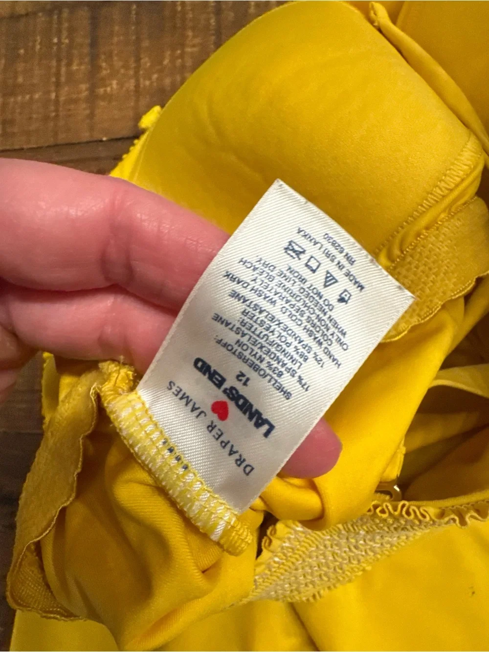 Lands End bright yellow